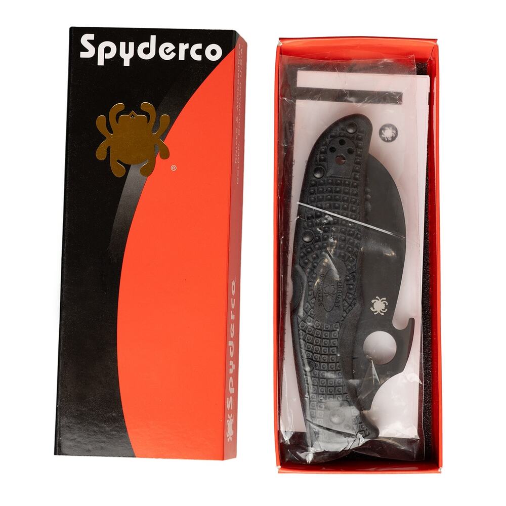 Sypderco Matriarch-2 w/ FRN Scales & Black TiCN Serrated Blade - C12SBBK2W - NIB